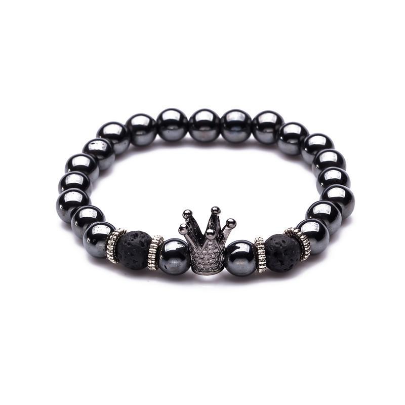 dappertime grey crown beads bracelet