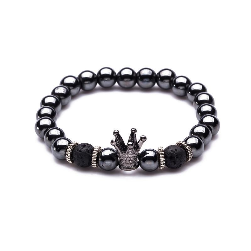 dappertime grey crown beads bracelet